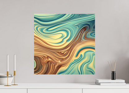 20 x 20″, 2 Curator Canvas Print - Matte Molten Liquid No. 10051