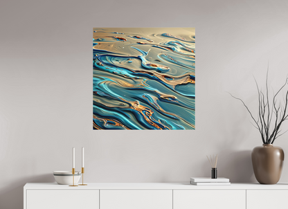 30 x 30″, 2 Curator Canvas Print - Matte Fluid Waves No. 00056