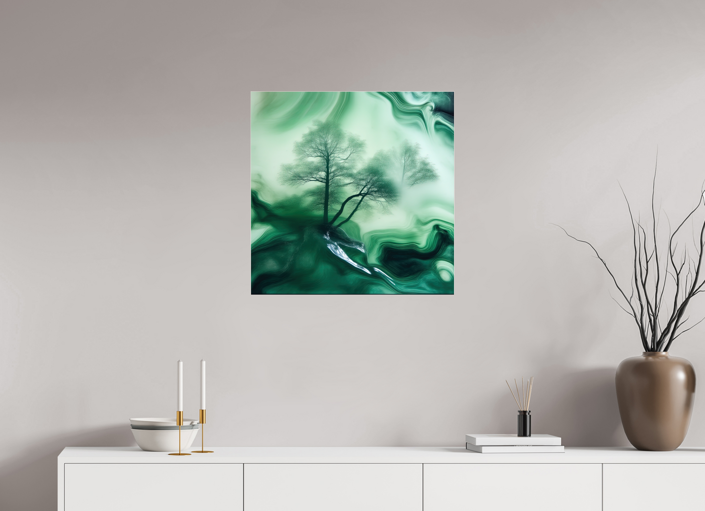 25 x 25″, Acrylic Standard Gallery Liquid Foliage No. 00009