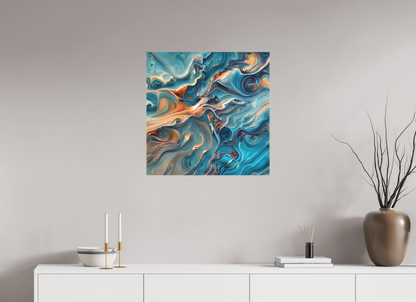 25 x 25″, Curator Canvas Print - Matte Molten Fluids No. 00057