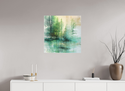 25 x 25″, Curator Canvas Print - Matte Liquid Foliage No. 00017